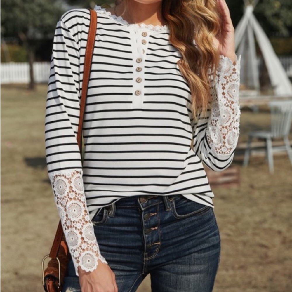 Boutique striped top